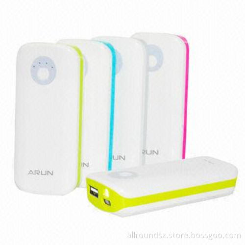 5,200mAh Power Bank with One USB Output Port, ≥500 Times Cycle Lifespan